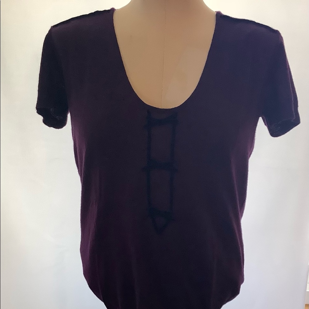 Red Valentino Wool Scoop Neck Top - Picture 2 of 16